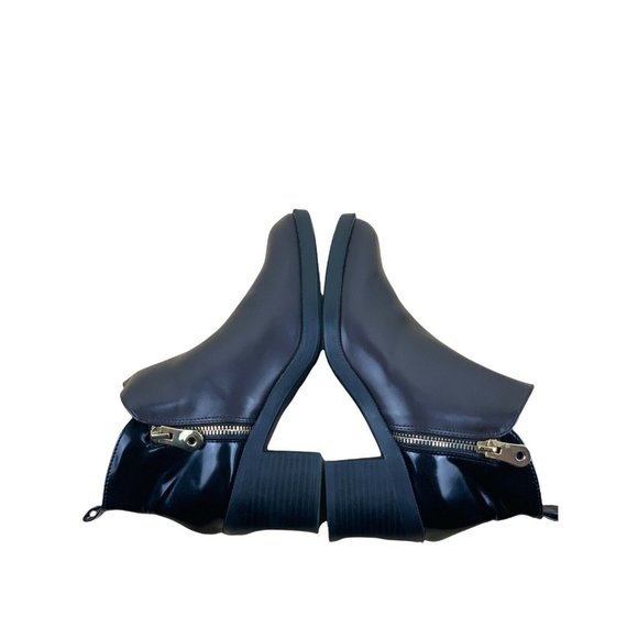 ZARA Trafaluc Black Leather Zip Pointed Toe Fashion Boots Women Size 36 EUR US 6 - Picture 5 of 12